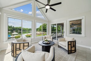 Interior - Private Waterfront Home with heated pool, hot tub, firepit, kayaks, game room and much more! (Denver)