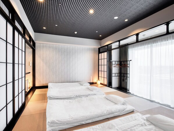 Rom, ikke-røyk (Alt Japanese) | Dundyner, blendingsgardiner, wi-fi (inkludert) og sengetøy