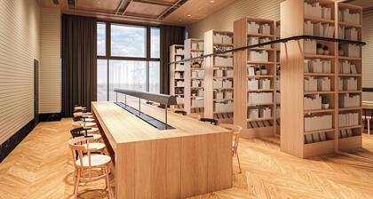 IN THE LIBRARY hotel and books TOKOROZAWA
