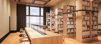 IN THE LIBRARY hotel and books TOKOROZAWA