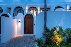 Front of property – evening/night