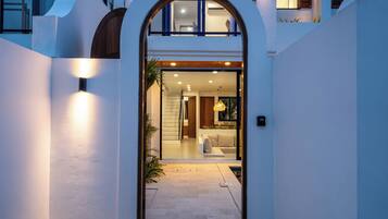 Front of property – evening/night