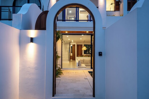 Front of property - evening/night