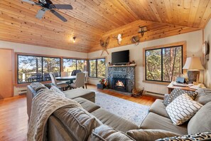 TV, DVD player, books