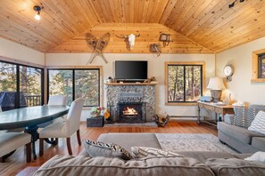 TV, DVD player, books