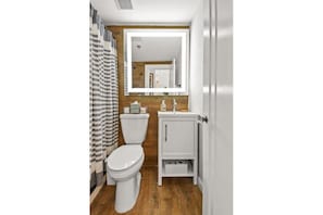 Modern bathroom with vanity
