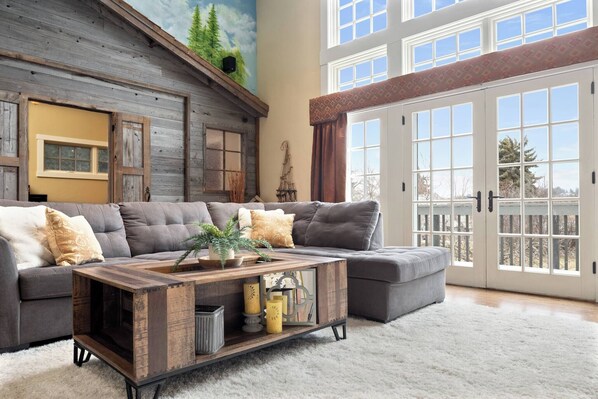 Fireplace, table tennis, stereo