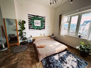 Chambre Panoramique, balcon, vue ville