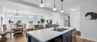 Large PEI Home with Bunk Room, Two Kitchens & Relaxing Outdoor Deck