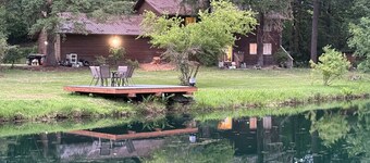  4-Bedroom  Chateau  – Luxurious Retreat with Pond, Creek, and Modern Amenities