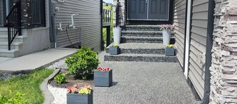 Charming 2-bedroom pond backing walk out suite with view of the lake in Beaumont