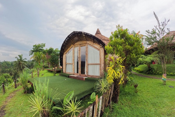 Kamar Double atau Twin Standar, balkon, pemandangan gunung | Teras/patio