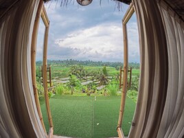 Quarto casal ou duplo standard, sacada, vista para a montanha | Terraço/pátio
