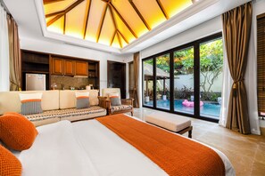วิลล่า, วิวสวน | ห้องพักตกแต่งอย่างมีเอกลักษณ์, ตกแต่งพิเศษโดยเฉพาะ, โต๊ะทำงาน