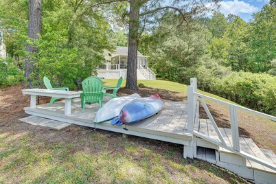 Private Dock + Fire Pit: Serene Lake Gaston Escape