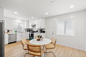 Microwave, oven, stovetop, dishwasher