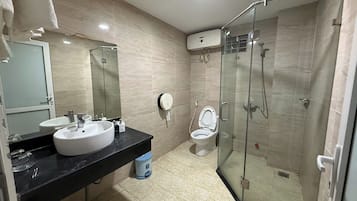 Dusche, Hydromassagedusche, Designer-Toilettenartikel, Haartrockner