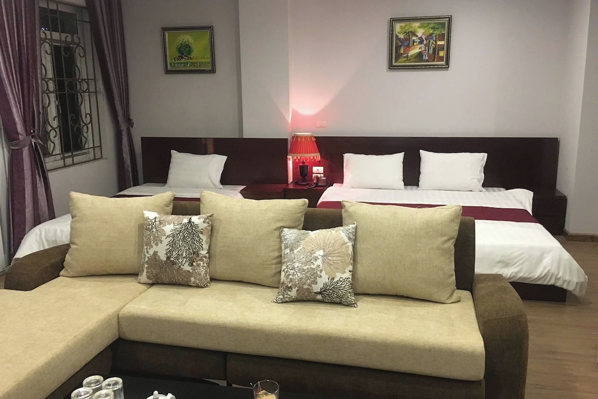 Habitación familiar | Ropa de cama de alta calidad y camas con efecto memoria