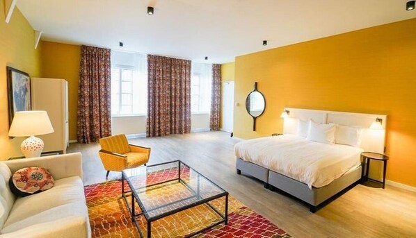 1 slaapkamer, een strijkplank/strijkijzer, gratis wifi, beddengoed