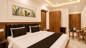 Executive-Doppelzimmer, Stadtblick | Zimmersafe, schallisolierte Zimmer, kostenloses WLAN, Bettwäsche