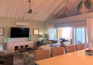 Smart TV, books - Paradise Found - 2 bed / 2 bath beachfront condo- beach and pool. (Christiansted)