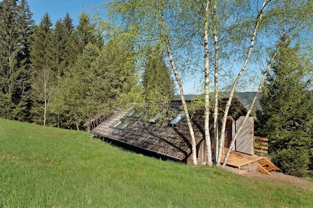 Exterior. Studio 'Bergwiese' with Mountain View, Private Terrace and Private Garden