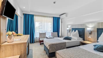In-room safe, desk, blackout curtains, iron/ironing board