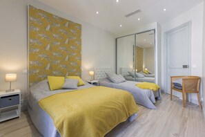 3 chambres, fer et planche à repasser, lit parapluie, Wi-Fi gratuit