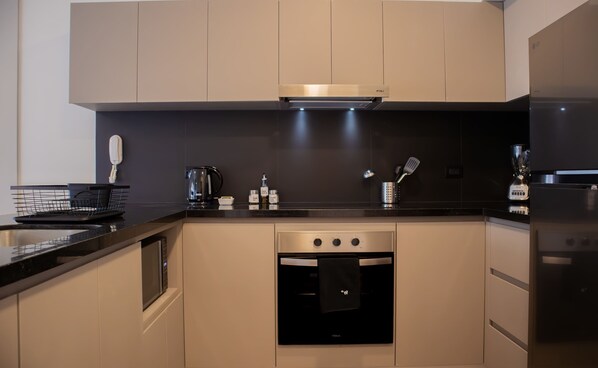 Microwave, oven, stovetop, toaster