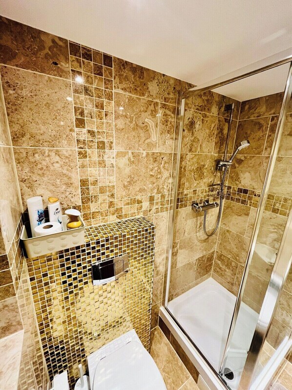 Shower, hair dryer