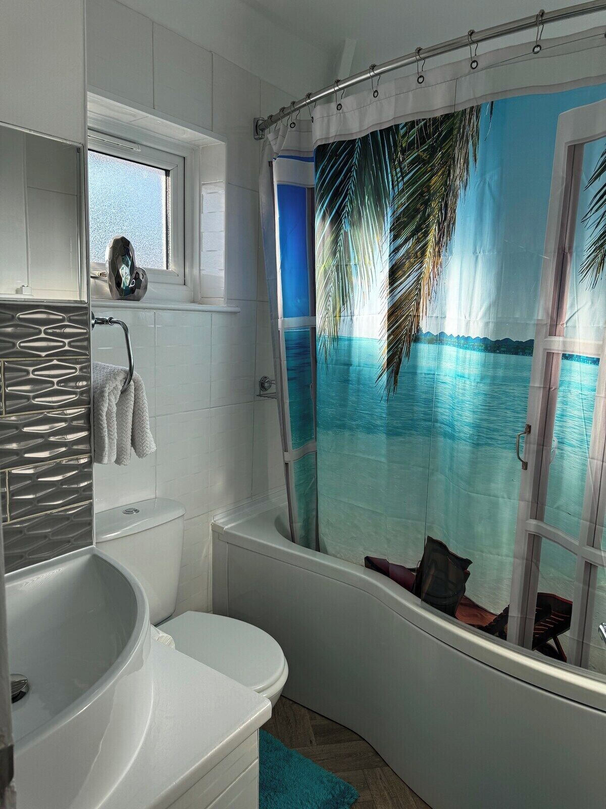 Shower, hair dryer