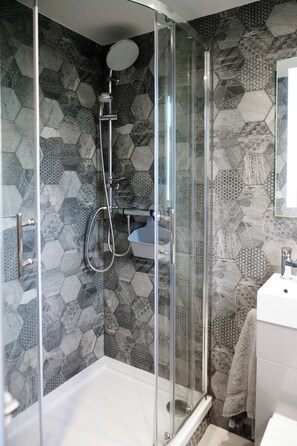 Shower, hair dryer