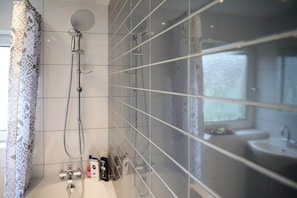 Shower, hair dryer