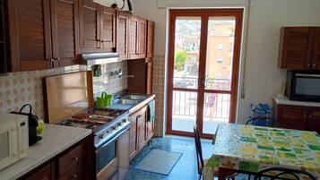 KĂŒhlschrank, Mikrowelle, Ofen, Herdplatte