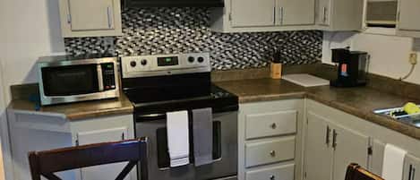 Microwave, oven, stovetop