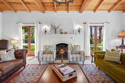 Home with Pickleball Court, Pool Table, and Saltwater Pool! Walk to Downtown!