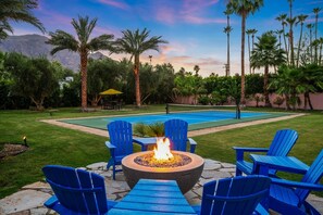 Property grounds - Home with Pickleball Court, Pool Table, and Saltwater Pool! Walk to Downtown! (Palm Springs)