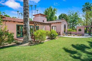 Exterior - Home with Pickleball Court, Pool Table, and Saltwater Pool! Walk to Downtown! (Palm Springs)