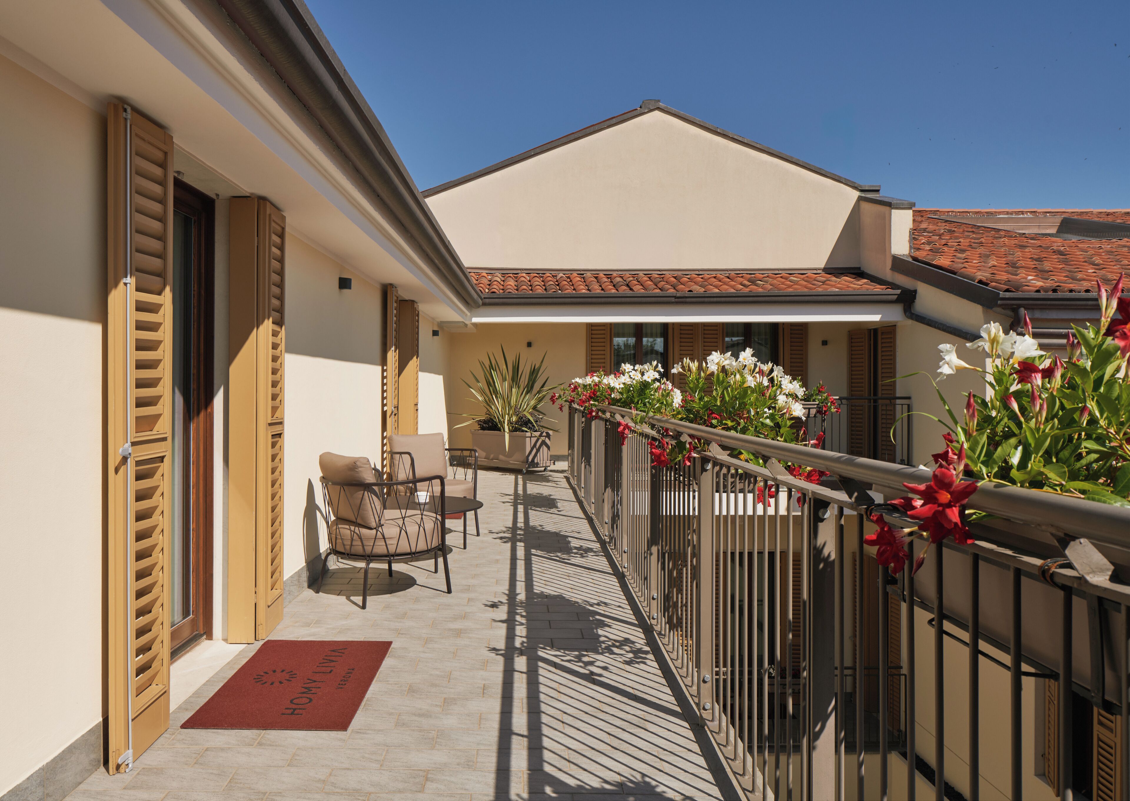 Appartamento Comfort, 1 camera da letto e terrazza | 露台/庭院