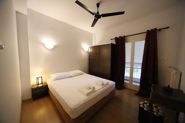 1 bedroom, iron/ironing board, travel crib, free WiFi