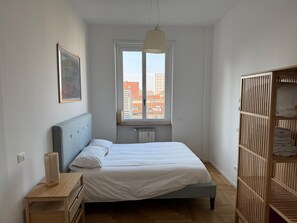 1 bedroom, iron/ironing board, bed sheets