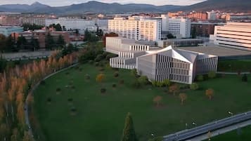 Vue depuis lâhĂ©bergement