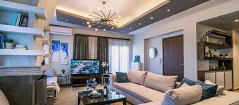 ARTica condo 1_2BR with fireplace, near Amoudara & Heraklion. Free Parking