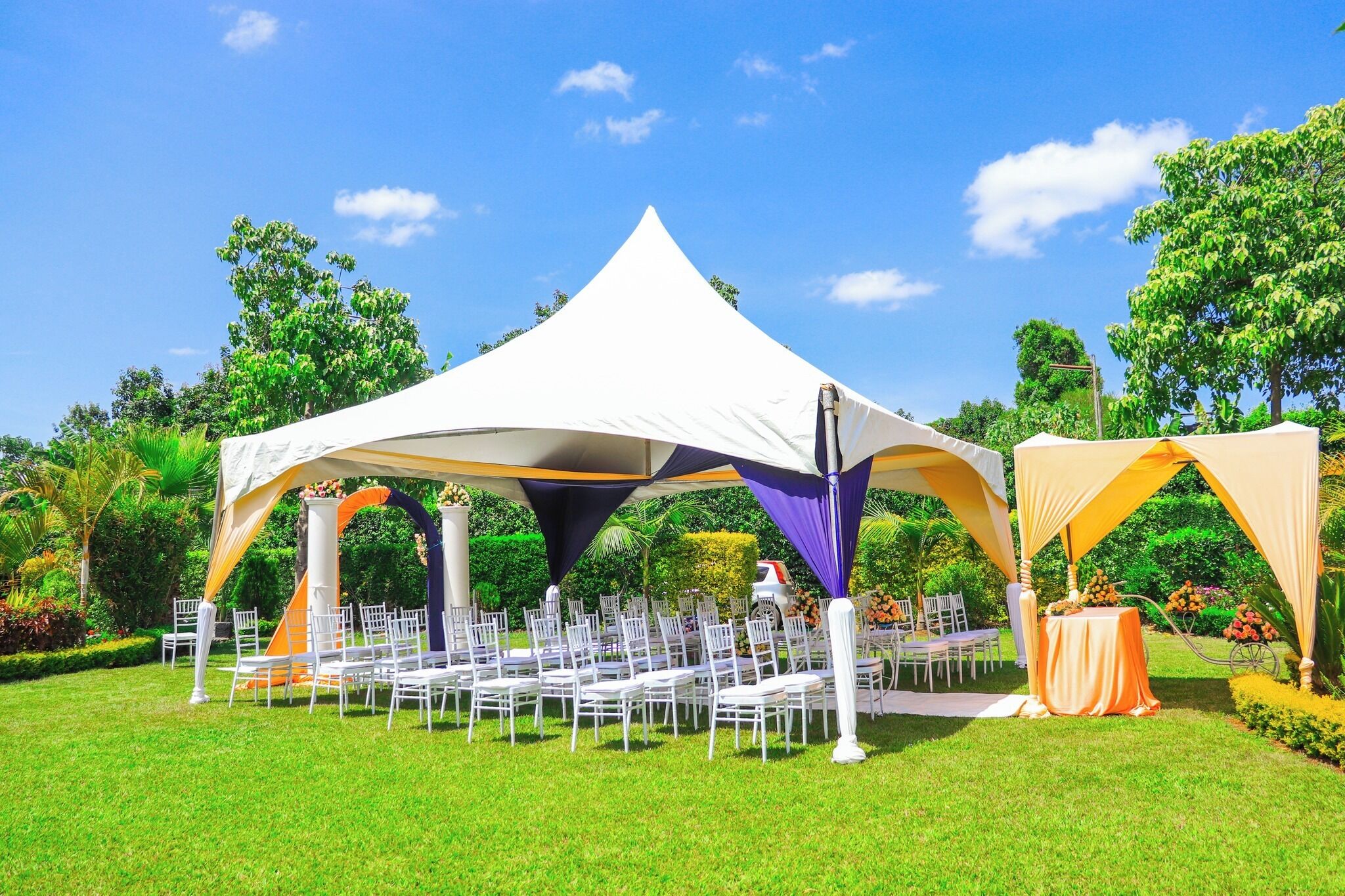 Espace banquet en plein air