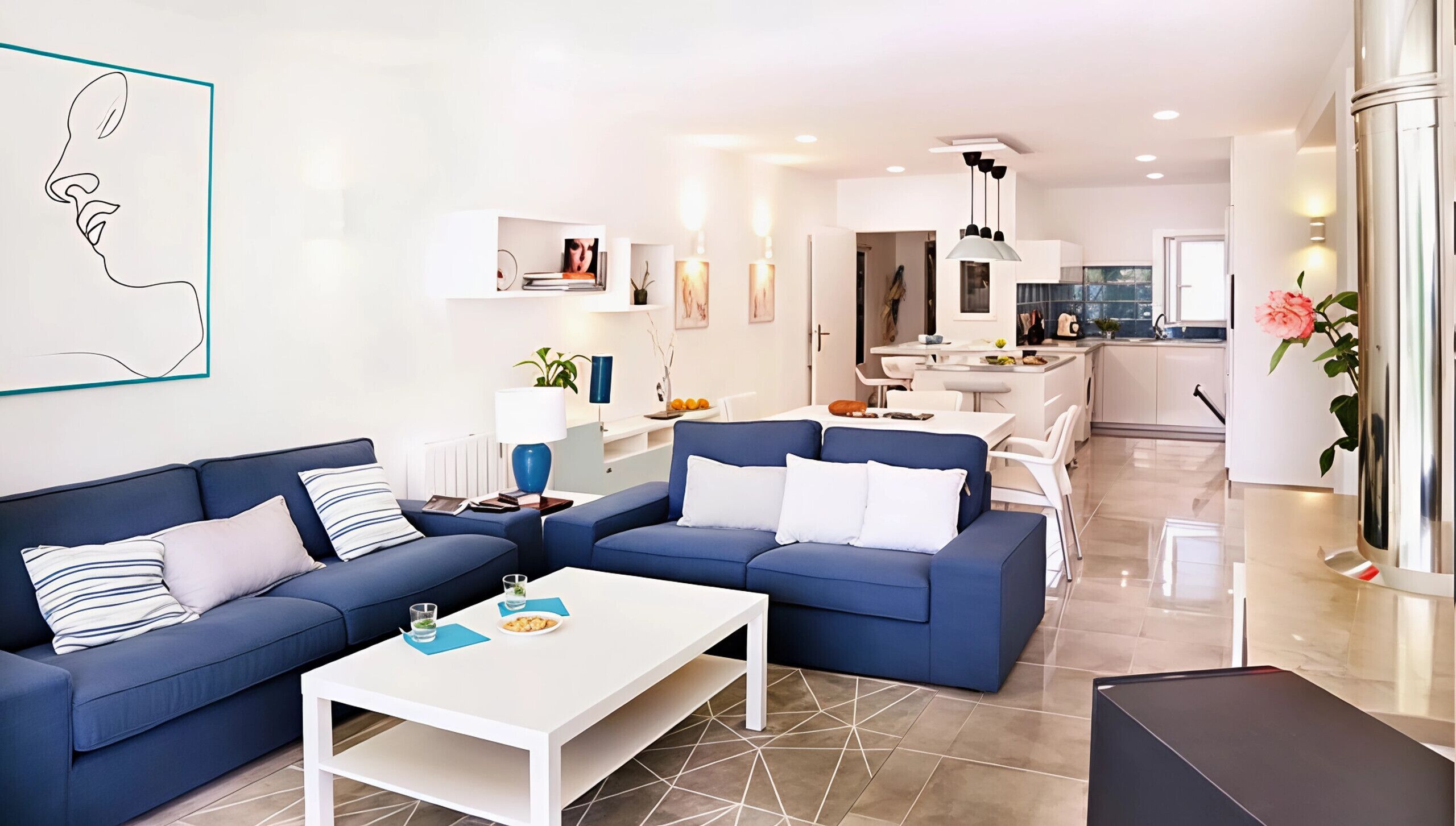 Apartment, 2 Bedrooms, Terrace, Garden View | Living room