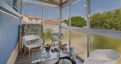 House for 2 adults and 2 children with garden