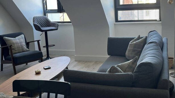 Apartment | Living area - Portrush 2-bed Apt, Sleeps 4, Parking (Portrush)