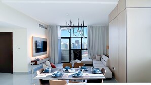 Apartment (1 Bedroom) | Interior - Stylish 1BR With Balcony City Views O2 Tower, JVC (Dubai)