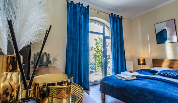 Suite Studio Confort, balcon | Rideaux occultants, fer et planche à repasser, Wi-Fi gratuit