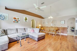 Interior - Pool & Fire Pit: Family-friendly Palm Bay Home! (Palm Bay)